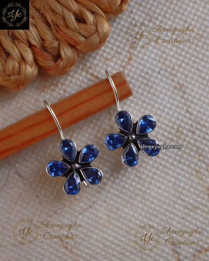 Daily wear silver hook earrings