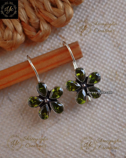 Daily wear silver hook earrings
